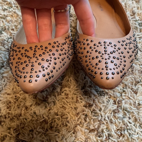 Coach Rory Studded Pointy Toe Flats - Picture 6 of 9